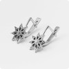 Серьги с Оберегом Алатырь из серебра (без круга) Серьги с Оберегом Алатырь из серебра (без круга)